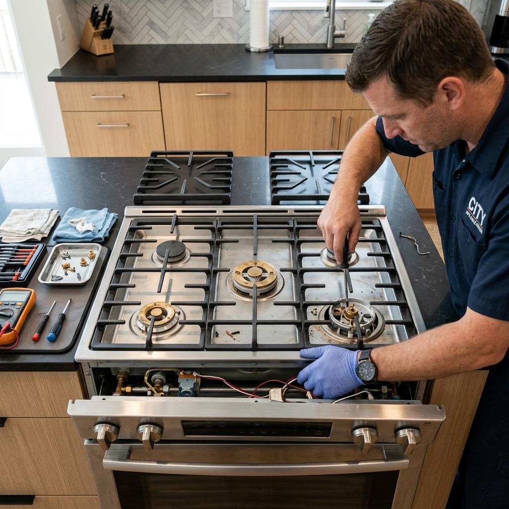Oven and range repair service in Visalia, CA